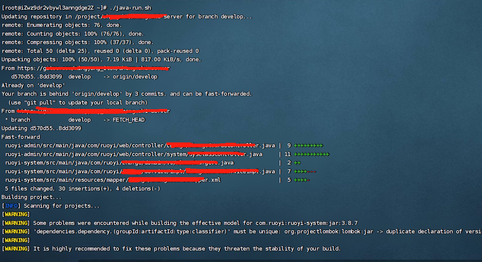 如何实现linux系统一键gitee拉取java代码maven打包并启动服务（启动脚本）